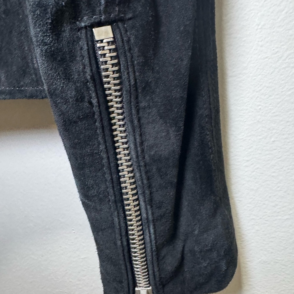 BLANKNYC Black Suede Moto Jacket – 100% Leather – Size XS - Picture 6 of 9